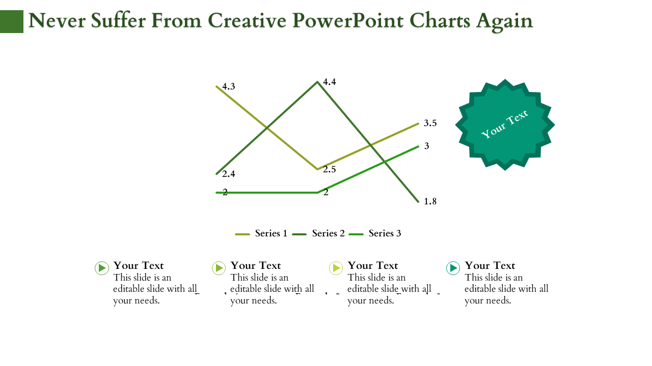 Free - Easy To Use PowerPoint Charts Slide Template Designs